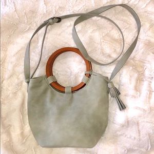 Stylish Stunning Suede Sage Green Purse!